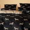 elegante Mako-Satin-Bettwäsche-Garnitur Dogs Farbe Produktbild-Vorschau 6