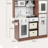 Cucina per bambini COSTWAY con accessori, cucina da gioco Anteprima dell’immagine prodotto 7