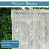 Vorhang Boho Halbtransparent Voile Vintage Creme mit Quaste Produktbild-Vorschau 4