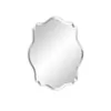 A frameless, irregularly shaped mirror with a silver-toned edge, presented on a white background. Anteprima dell’immagine prodotto