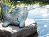 Fisch Karpfen Wasserspeier solarbetrieben – Teichfigur mit Produktbild-Vorschau 1