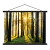 MuchoWow® Textilposter Wald - Sonne - Bäume - Gras - Produktbild-Vorschau 1
