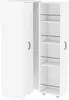 A white cabinet with its door open, revealing shelves. Náhled obrázku produktu