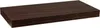 A dark brown wooden shelf is shown against a white background. Náhled obrázku produktu