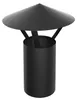 Raik Basic Regenhaube FAL 150mm EW schwarz für Rauchrohr / Produktbild-Vorschau 1