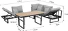greemotion Loungegruppe San Jose grau, anthrazit Holz, Produktbild-Vorschau 2
