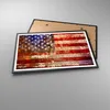 Gerahmtes Poster - Schwarzer Rahmen - Amerika Flagge Produktbild-Vorschau 3