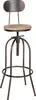 Silla de bar estilo bistró, diseño industrial, color bronce Vista previa de la imagen del producto 1