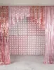 50x Folienballonvorhang doppelseitig, hellrosa, 55 x 110 cm Produktbild-Vorschau 2