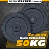 ScSPORTS® Hantelscheiben - Set, 50kg, 2x25 kg, Ø 30/31 mm, Produktbild-Vorschau 2