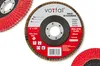 Keramik Fächerscheiben 125 mm P60 Metall Lamellenscheiben Produktbild-Vorschau 4