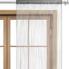 wometo Fadenvorhang Türvorhang Fäden 90x245 grau - Produktbild-Vorschau 1