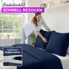 EllaTex Premium Mikrofaser Bettwäsche 155x220 + 80x80 cm – Produktbild-Vorschau 4