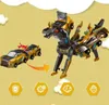 Magnetyczna zabawka auto dinozaur złoty 2 w 1 transformacja Podgląd zdjęcia produktu 5