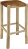 vidaXL Barhocker Ziegenleder und Teak Massivholz Produktbild-Vorschau 3