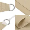 A collage of close-up images showing the details of a beige sail shade. Anteprima dell’immagine prodotto