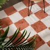 Volero - Teppich Kariert - Blox Terracotta Weiß - 140x200 Produktbild-Vorschau 8