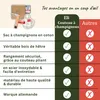 Eli®Couteau à champignons avec brosse et sac en coton pour Voir les images du produit 4