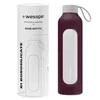 Borraccia in vetro con rivestimento in silicone Wessper – 1 Anteprima dell’immagine prodotto 1