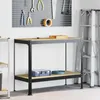 Établi vidaXL noir 115 x 55 x 91 cm en contreplaqué et Voir les images du produit 2