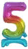 Balon foliowy cyfra 5 stojący 74 cm Náhled obrázku produktu 4