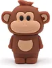 Onlineworld2013 Affe stehend Äffchen süß braun Tier  Funny Produktbild-Vorschau 1