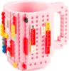 Brick Mug Kaffeetasse Rosa – Kreative Baustein Tasse für Produktbild-Vorschau 1