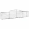 vidaXL Gabion avec arc surélevé 300x30x60/80 cm Fer Voir les images du produit 1
