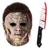 Michael Myers Maske, Horror Maske mit Spielzeugmesser, Produktbild-Vorschau 1