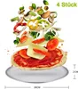 TEAMFAR zestaw 4 okrągłych blach do pieczenia pizzy ze Podgląd zdjęcia produktu 2
