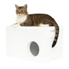 QLS Wetterfestes Katzenhaus aus Styropor 58x38x35 cm Produktbild-Vorschau 7
