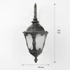 TYBR Starožitná vonkajšia lampa na stenu v zlatej farbe Náhľad obrázku produktu 7