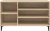 vidaXL Regál na topánky Sonoma dub 102x36x60 cm odvodený Náhľad obrázku produktu 5