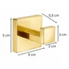 Handtuchhaken DELVANT SQUARE Gold Hochglanz Edelstahl Produktbild-Vorschau 7