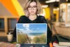 MuchoWow® Laptop Aufkleber Sticker Cover Düne - Gras - Meer Produktbild-Vorschau 5