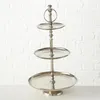 Boltze Etagere Flaire Dekoration Aluminium 26 x 26 x 48 cm Produktbild-Vorschau 2