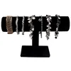 Belle Vous T Bar Schmuckständer Schwarz, Samt Armbandhalter Produktbild-Vorschau 10