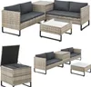 Juskys Polyrattan Lounge Santorini - Sitzecke mit Produktbild-Vorschau 1