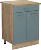 Küchenunterschrank Vicco R-Line Blau-Grau 60 cm mit Produktbild-Vorschau 1