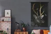 MuchoWow® Wandteppich Wandbehang Hirsch - Schmetterling - Produktbild-Vorschau 5