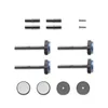 A collection of hardware components, likely for a baby gate, arranged on a white background. Náhled obrázku produktu
