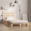 Maison Exclusive - Massivholzbett ohne Matratze 90x200 Produktbild-Vorschau 1