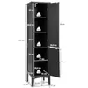 A diagram showing the dimensions of a black cabinet. Náhled obrázku produktu