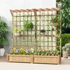 COSTWAY Blumenkasten mit Spalier & Dach, Pflanzkasten Produktbild-Vorschau 8