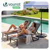 VOUNOT® 2er Set Sonnenliege Gartenliege aus Aluminium und Produktbild-Vorschau 2