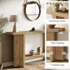 A console table with decorative items and a mirror in the background, with close-up feature callouts. Podgląd zdjęcia produktu