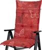 Auflage Hochlehner Bali 2386 rot Schmetterlinge 120x49x8 cm Produktbild-Vorschau 2