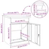 vidaXL Paketdrop-Box mit Speicher Schwarz 47,5 x 38 x 59 cm Produktbild-Vorschau 8