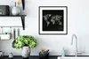MuchoWow® MuchoWow® Gerahmtes Poster Weltkarte - Schwarz - Produktbild-Vorschau 4
