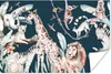 MuchoWow® Poster Wasserfarben - Tiere - Elefant - Flamingo Produktbild-Vorschau 1